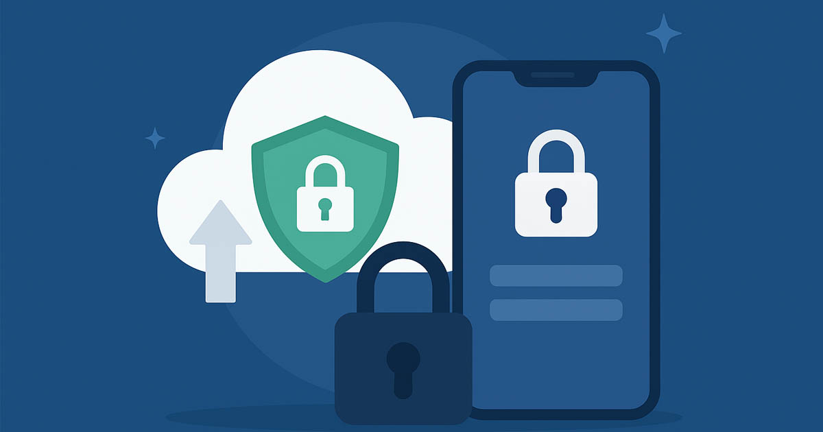 Illustration showing secure cloud backup protection for spoofing accounts with redrocksgeek rooted phones in 2025, symbolizing safe Pokemon GO spoofing and data privacy.