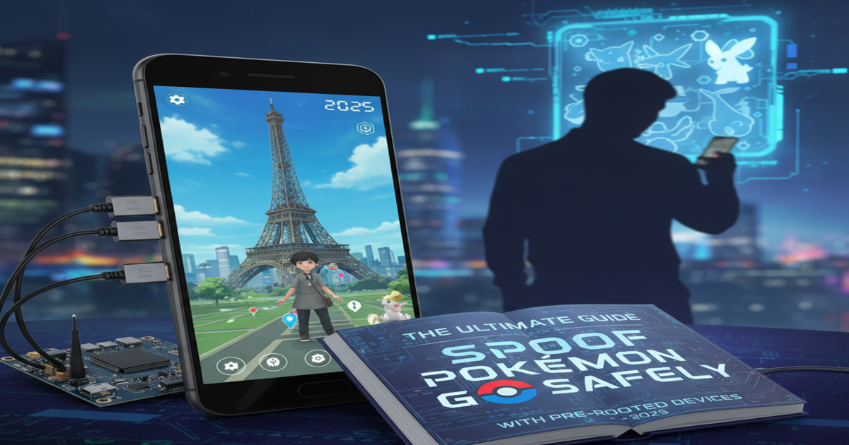 Pre-rooted phone setup for spoof Pokémon GO safely with pre-rooted devices by redrocksgeek